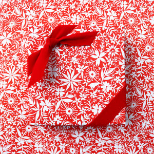 Red and White Floral | Gift Wrap - 3 Sheets
