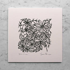 Dahlias & Cosmos | Original Papercut