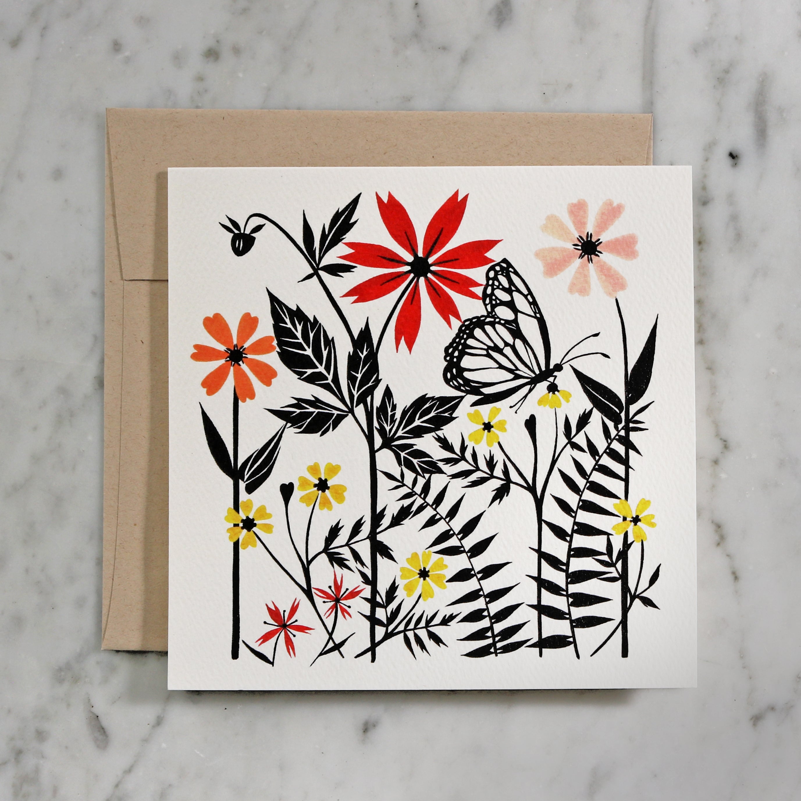 Whimsical Garden | Assorted Blank Greeting Card Set - 8 Cards