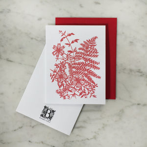 Fern & Flowers | Blank Greeting Card