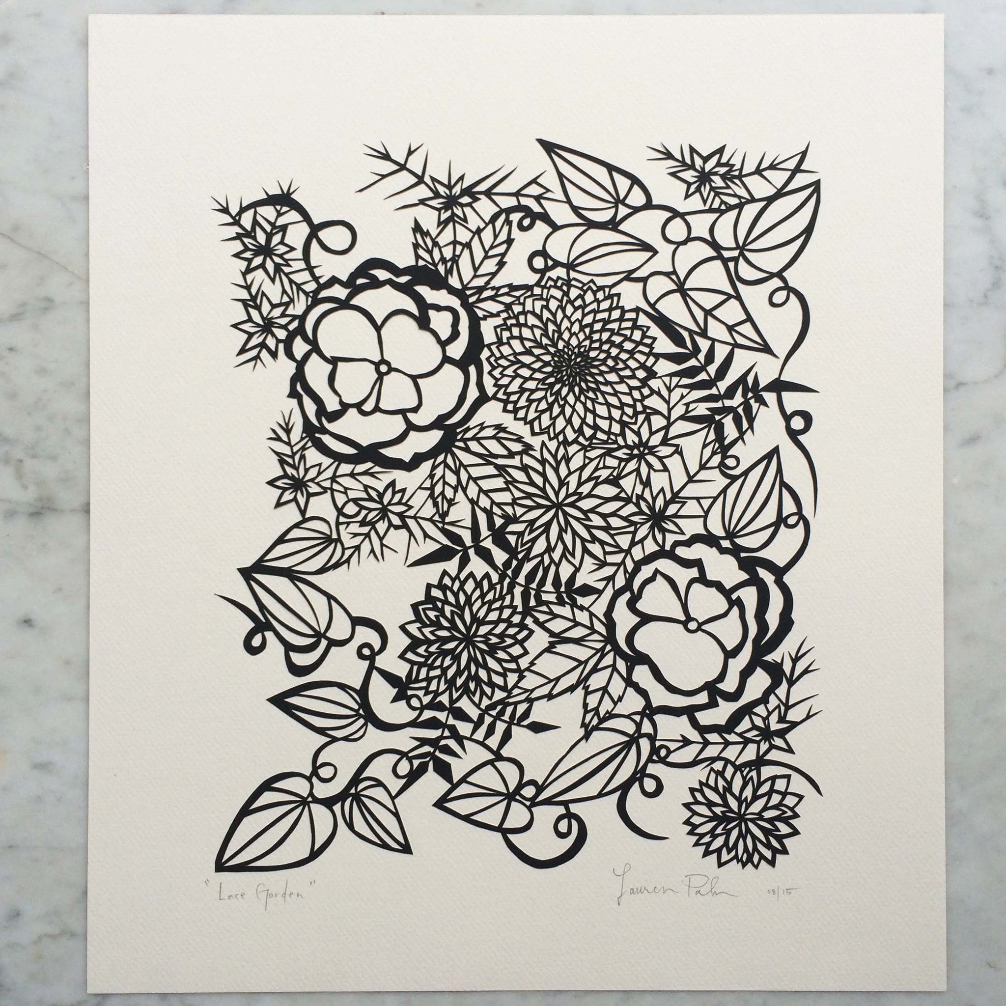 Lace Garden | Original Papercut