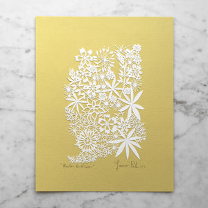 Mountain Wildflowers | Original Papercut